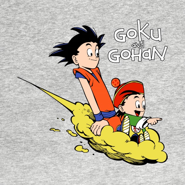 Goku and Gohan by ES427